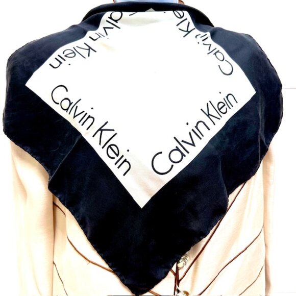 BUNDLE 4: YSL-JIM THOMPSON-CALVIN K-KAWAURA Scarf/Handker Cotton/Silk 23" 19"(89 - Picture 7 of 16